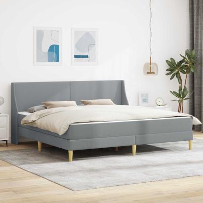 Cadru de pat cu saltea cu headboard Poliester GartenMobel Dekor