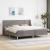 Cadru de pat cu saltea cu headboard Poliester GartenMobel Dekor