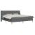 Cadru de pat cu saltea cu headboard Poliester GartenMobel Dekor