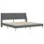 Cadru de pat cu saltea cu headboard Poliester GartenMobel Dekor