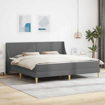 Cadru de pat cu saltea cu headboard Poliester GartenMobel Dekor