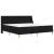Cadru de pat cu saltea cu headboard Poliester GartenMobel Dekor