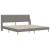 Cadru de pat cu saltea cu headboard Poliester GartenMobel Dekor