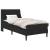 Cadru de pat cu saltea cu saltea Negru 80 x 200 cm Catifea GartenMobel Dekor