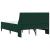 Cadru de pat cu saltea Verde închis 120 x 190 cm Catifea GartenMobel Dekor