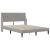 Cadru de pat cu saltea Gri deschis 120 x 200 cm Catifea GartenMobel Dekor