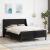Cadru de pat cu saltea cu saltea Negru 140 x 190 cm Catifea GartenMobel Dekor