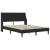 Cadru de pat cu saltea cu saltea Negru 140 x 200 cm Catifea GartenMobel Dekor
