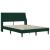 Cadru de pat cu saltea Verde închis 180 x 200 cm Catifea GartenMobel Dekor