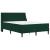 Cadru de pat cu saltea Verde închis 180 x 200 cm Catifea GartenMobel Dekor