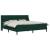 Cadru de pat cu saltea Verde închis 200 x 200 cm Catifea GartenMobel Dekor