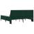 Cadru de pat cu saltea Verde închis 200 x 200 cm Catifea GartenMobel Dekor