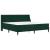 Cadru de pat cu saltea Verde închis 200 x 200 cm Catifea GartenMobel Dekor