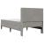 Cadru de pat cu saltea Gri deschis 80 x 200 cm Catifea GartenMobel Dekor