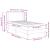Cadru de pat cu saltea cu headboard Negru 80 x 200 cm Catifea GartenMobel Dekor