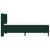 Cadru de pat cu saltea Verde închis 90 x 190 cm Catifea GartenMobel Dekor