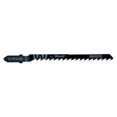 Set 2 lame pentru fierăstrău pendular de lemn, prindere T, 100 mm Raider