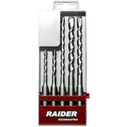 Set 5 burghie SDS-Plus 5-10 mm pentru beton și zidărie Raider