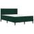 Cadru de pat cu saltea Verde închis 120 x 200 cm Catifea GartenMobel Dekor