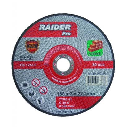 Disc pentru tăiere piatră 230x3x22,2 mm Raider Pro