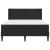 Cadru de pat cu saltea cu headboard Negru 120 x 200 cm Catifea GartenMobel Dekor