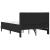 Cadru de pat cu saltea cu headboard Negru 120 x 200 cm Catifea GartenMobel Dekor