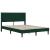 Cadru de pat cu saltea Verde închis 140 x 190 cm Catifea GartenMobel Dekor