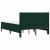 Cadru de pat cu saltea Verde închis 140 x 190 cm Catifea GartenMobel Dekor