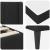 Cadru de pat cu saltea cu headboard Negru 140 x 200 cm Catifea GartenMobel Dekor
