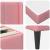 Cadru de pat cu saltea cu headboard Roz 160 x 200 cm Catifea GartenMobel Dekor