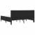 Cadru de pat cu saltea cu headboard Negru 180 x 200 cm Catifea GartenMobel Dekor