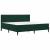 Cadru de pat cu saltea Verde închis 200 x 200 cm Catifea GartenMobel Dekor