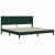Cadru de pat cu saltea Verde închis 200 x 200 cm Catifea GartenMobel Dekor