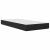 Cadru de pat cu saltea Negru 100 x 200 cm Piele artificială GartenMobel Dekor