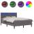 Cadru de pat cu saltea Gri 120 x 200 cm Piele artificială GartenMobel Dekor