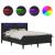 Cadru de pat cu saltea Negru 140 x 190 cm Piele artificială GartenMobel Dekor