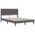 Cadru de pat cu saltea Gri 140 x 200 cm Piele artificială GartenMobel Dekor