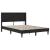 Cadru de pat cu saltea Negru 140 x 200 cm Piele artificială GartenMobel Dekor