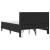 Cadru de pat cu saltea Negru 160 x 200 cm Piele artificială GartenMobel Dekor