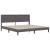 Cadru de pat cu saltea Gri 180 x 200 cm Piele artificială GartenMobel Dekor