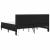 Cadru de pat cu saltea Negru 180 x 200 cm Piele artificială GartenMobel Dekor