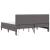 Cadru de pat cu saltea Gri 200 x 200 cm Piele artificială GartenMobel Dekor