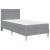 Cadru de pat Gri deschis 90 x 200 cm Poliester GartenMobel Dekor