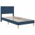 Cadru de pat albastru 90 x 200 cm Poliester GartenMobel Dekor