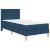 Cadru de pat albastru 100 x 200 cm Poliester GartenMobel Dekor