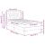 Cadru de pat cu saltea cu headboard Roz 90 x 190 cm Catifea GartenMobel Dekor