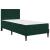 Cadru de pat cu saltea Verde închis 90 x 200 cm Catifea GartenMobel Dekor