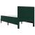 Cadru de pat cu saltea Verde închis 90 x 200 cm Catifea GartenMobel Dekor