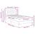 Cadru de pat cu saltea cu headboard Negru 90 x 200 cm Catifea GartenMobel Dekor