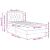 Cadru de pat cu saltea cu headboard Negru 100 x 200 cm Catifea GartenMobel Dekor